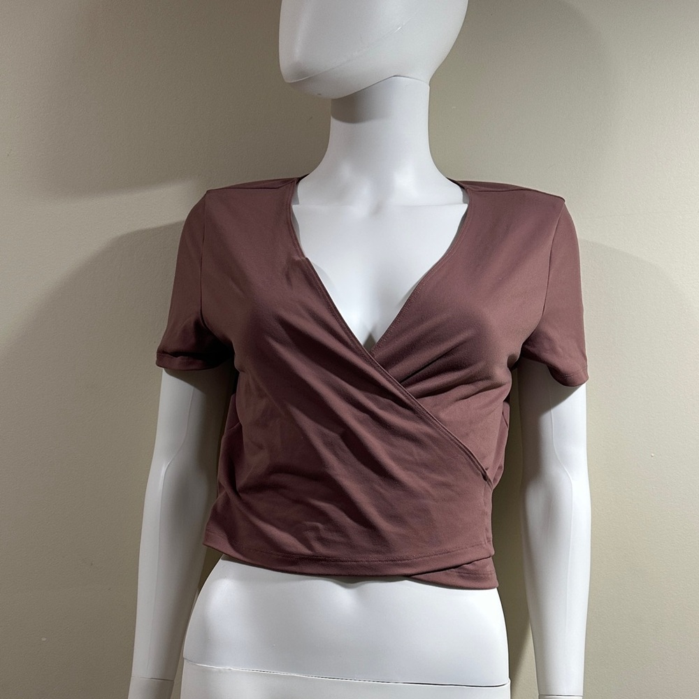 Victoria Secret Pink Medium Women's Midriff Mauve Wrap Top